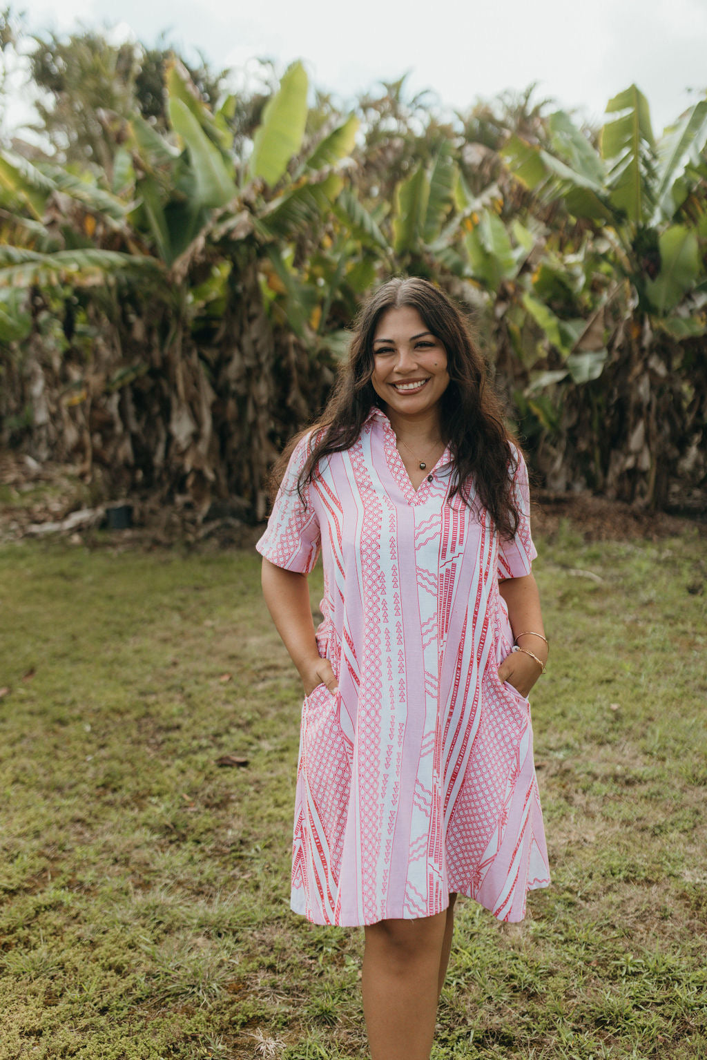 MOANANUI KAHELELANI DRESS (Pink)