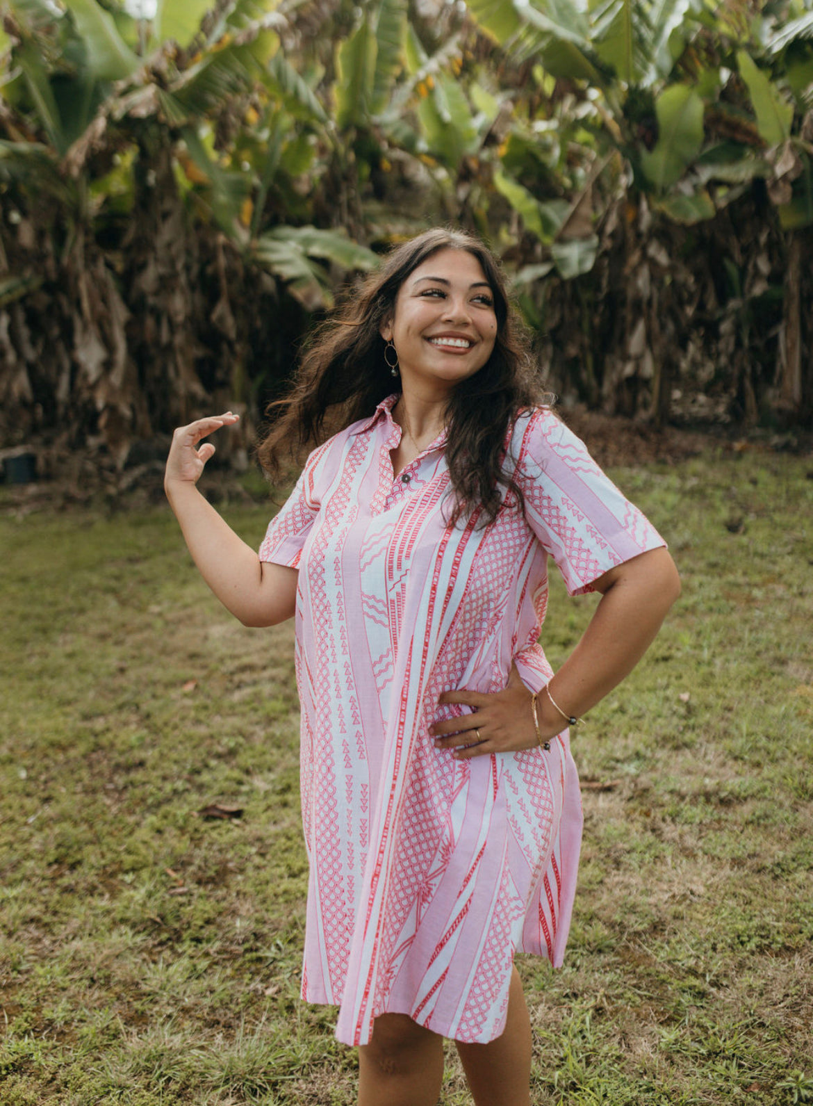 MOANANUI KAHELELANI DRESS (Pink)