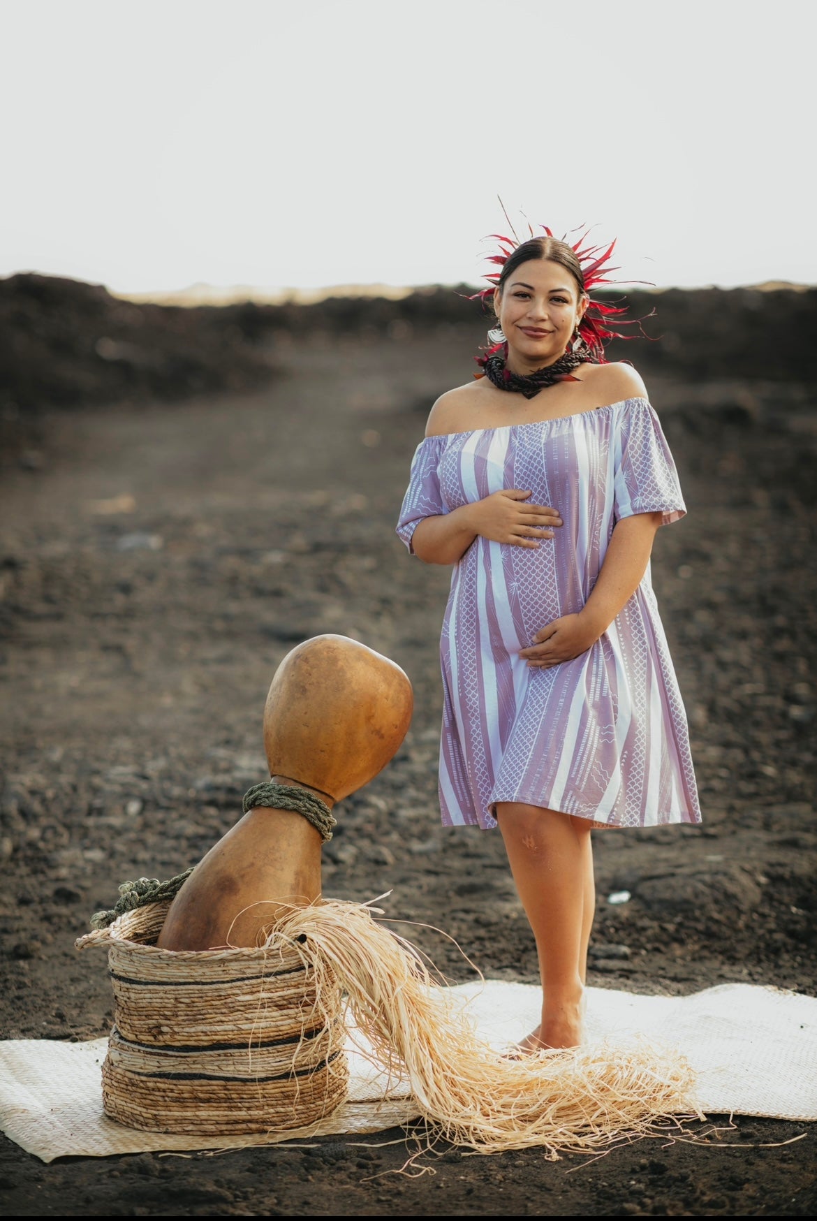 MOANANUI SHORT DRESS (LILAC)