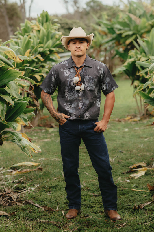 ALOHA SHIRT OPIHI MAN (GREY)