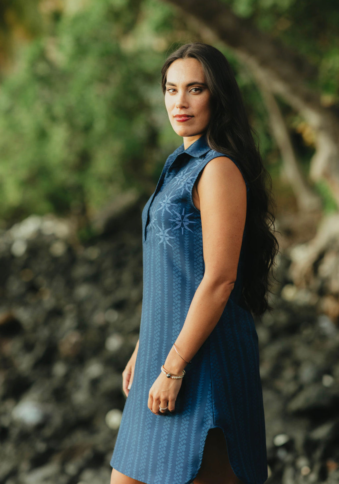 PUA LILIʻU MAXI DRESS (Blue)