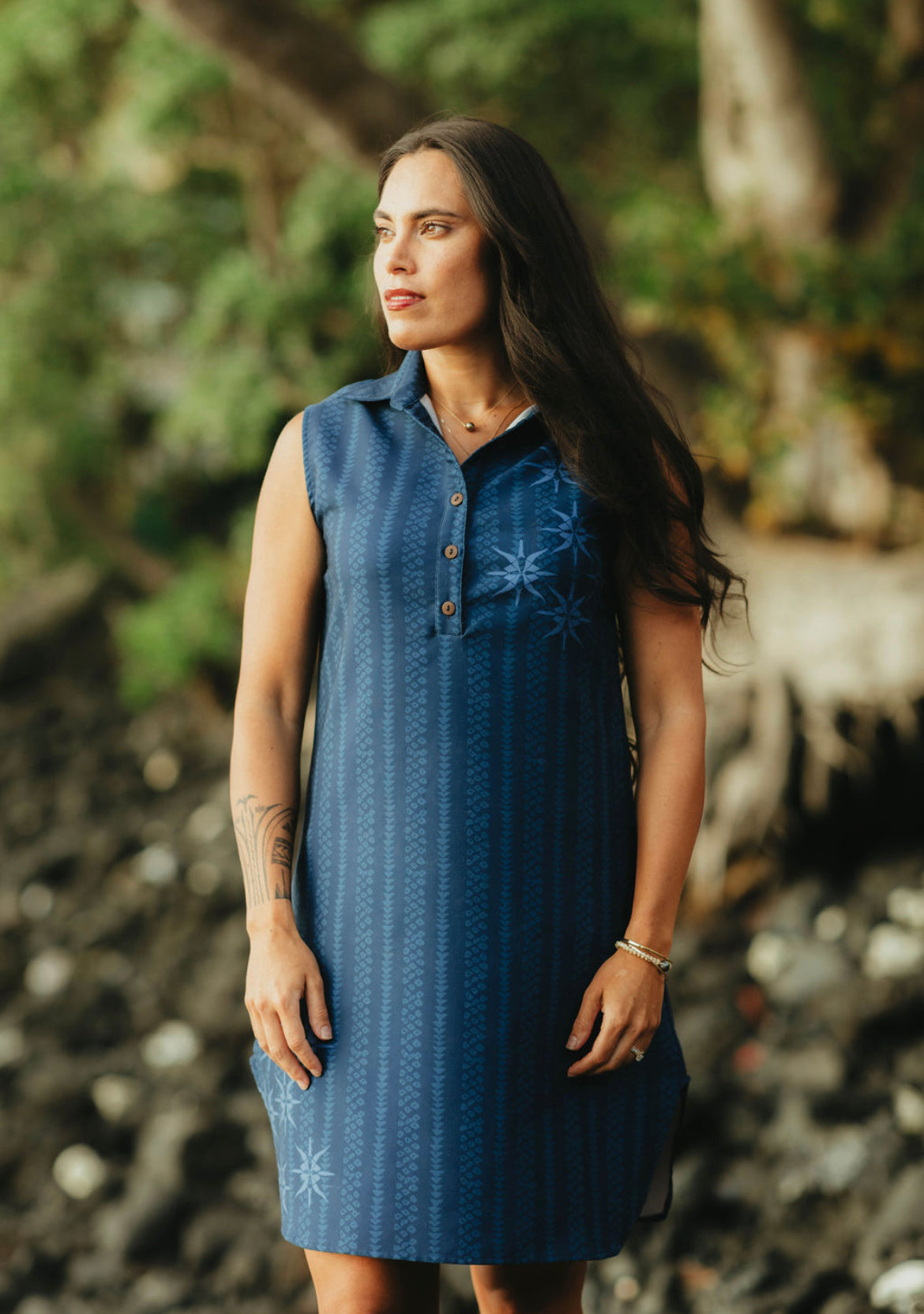 PUA LILIʻU MAXI DRESS (Blue)