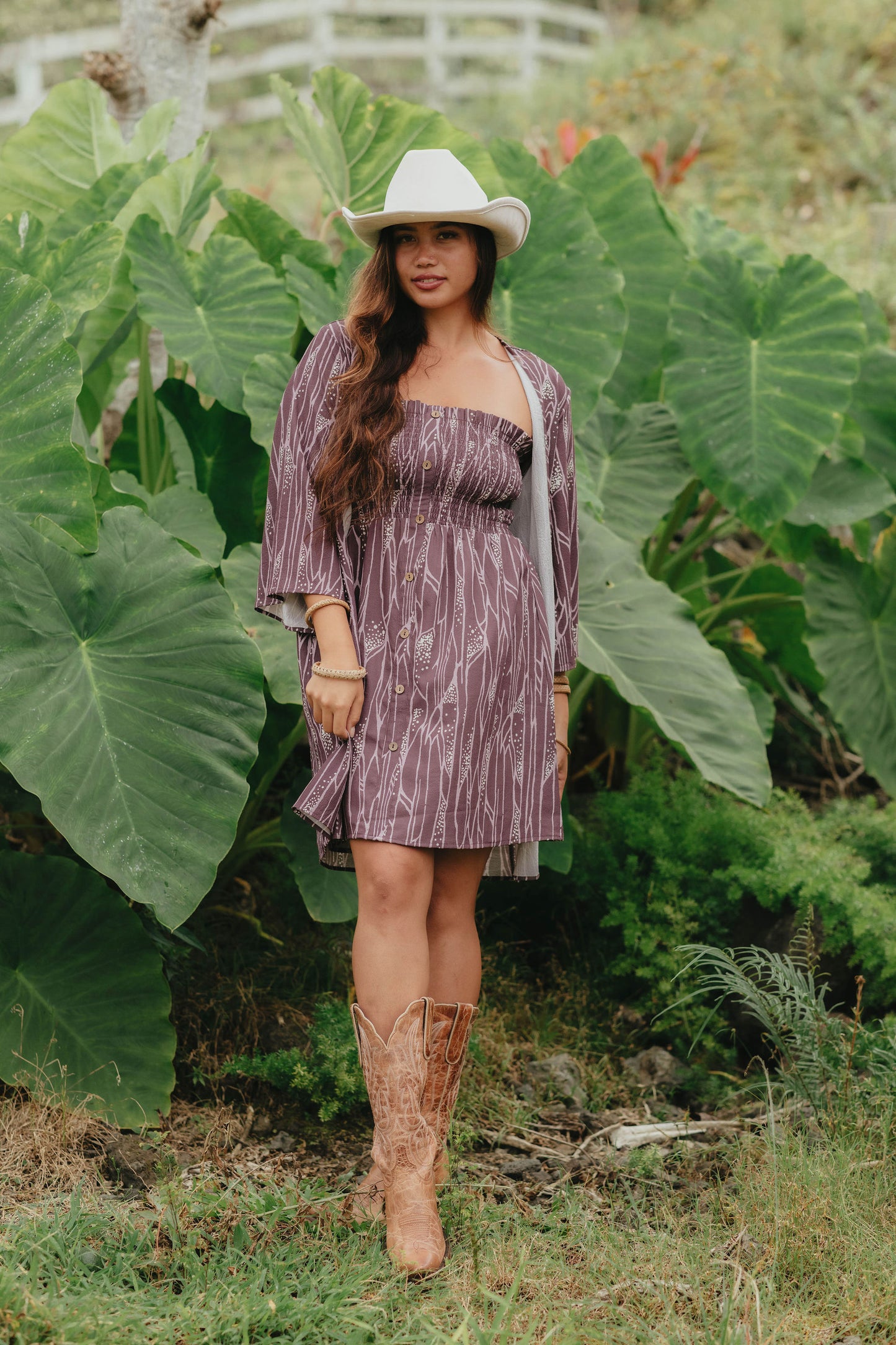KIMONO TOP, SMOCKED MINI DRESS