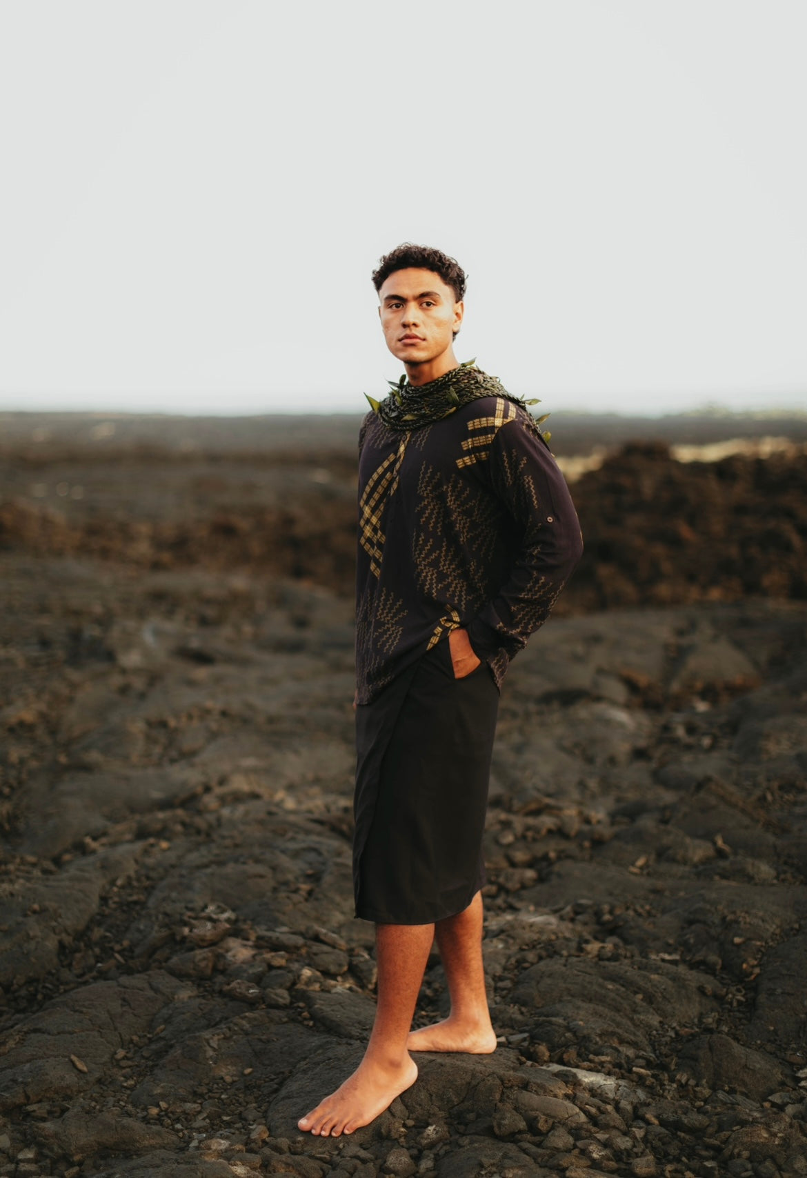 NĀ KUAHIWI MANDARIN SHIRT