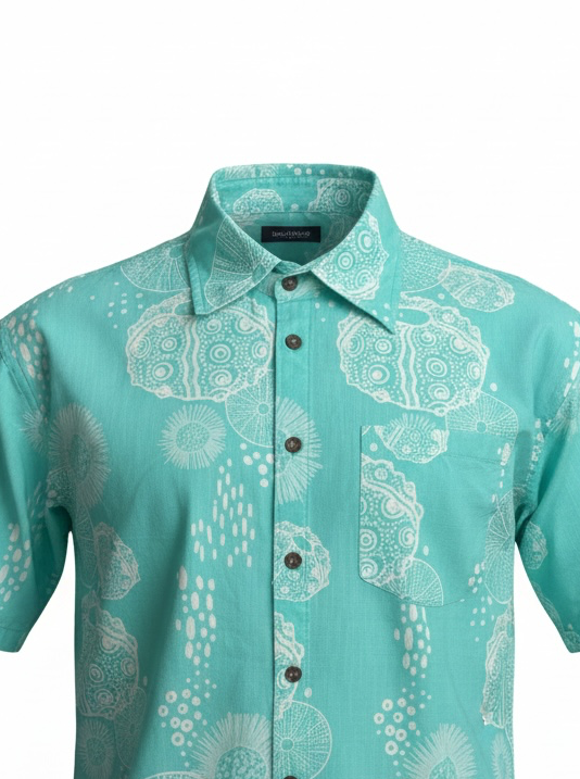 Hāuke'uke Aloha Shirt (teal)