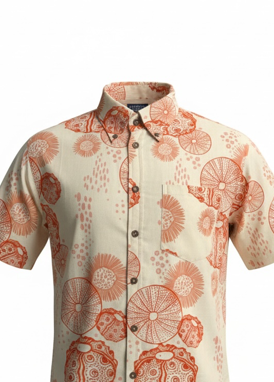 Hāuke'uke Aloha Shirt (orange)