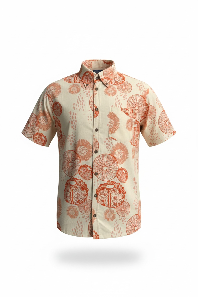 Hāuke'uke Aloha Shirt (orange)
